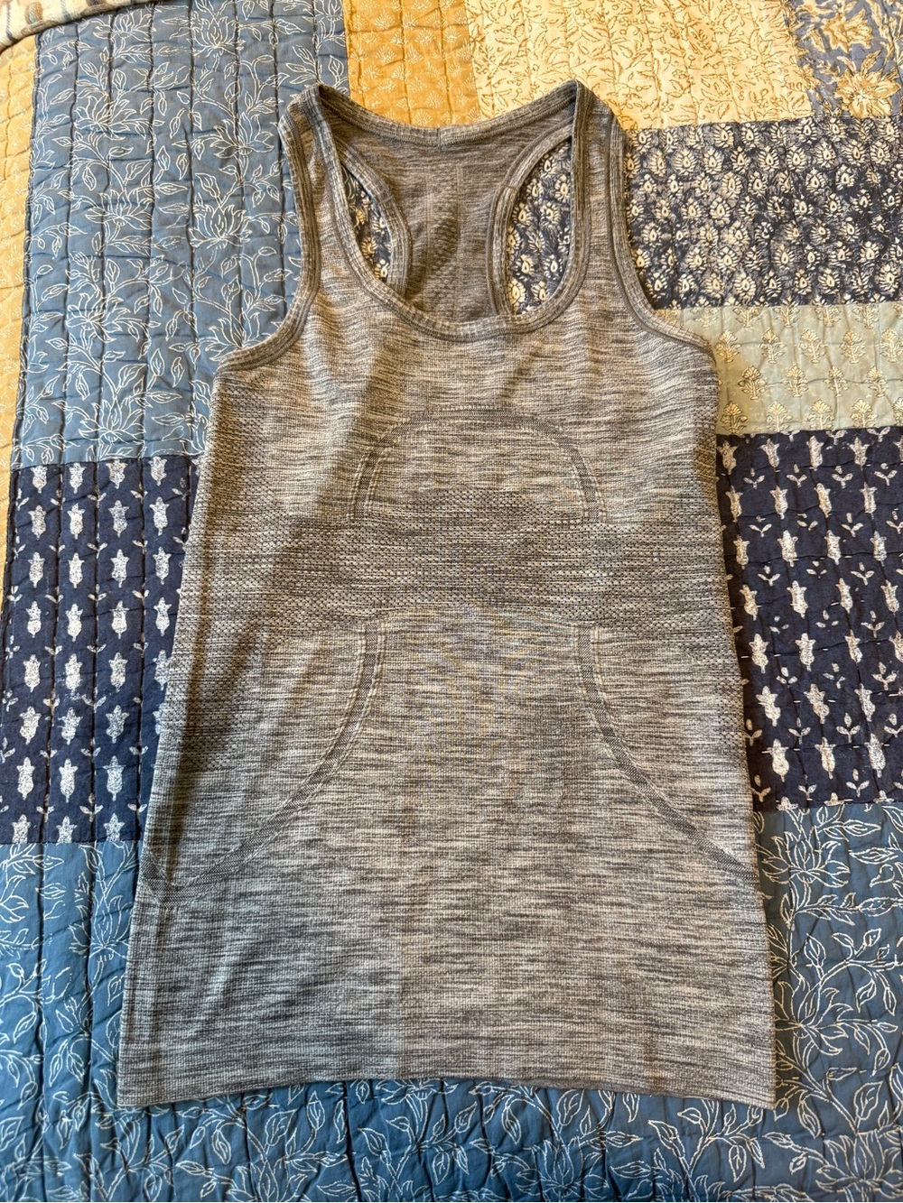 lululemon athletica Gray Seamless Racerback Tank